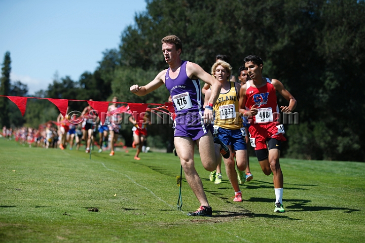 2014StanfordD2Boys-122.JPG - D2 boys race at the Stanford Invitational, September 27, Stanford Golf Course, Stanford, California.